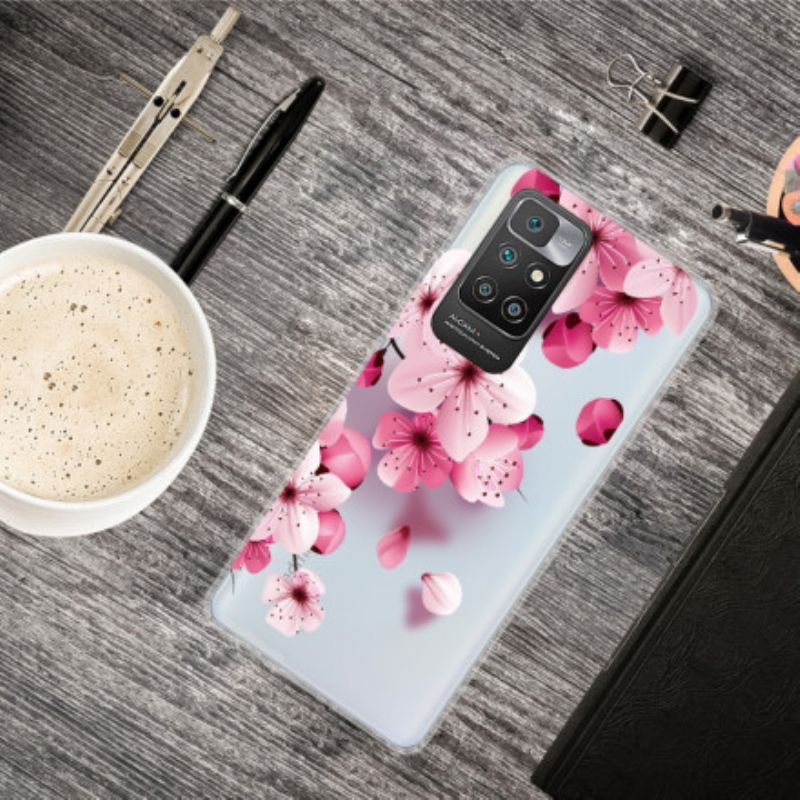 Skal Xiaomi Redmi 10 Små Rosa Blommor