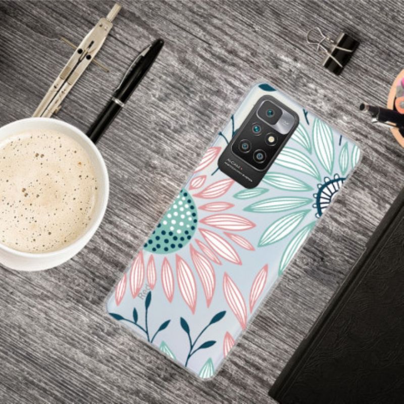 Skal Xiaomi Redmi 10 Transparent One Flower