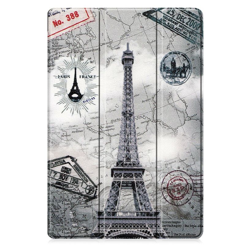 Smart Case Samsung Galaxy Tab S7 Fe Eiffel Tower Stylus Hållare