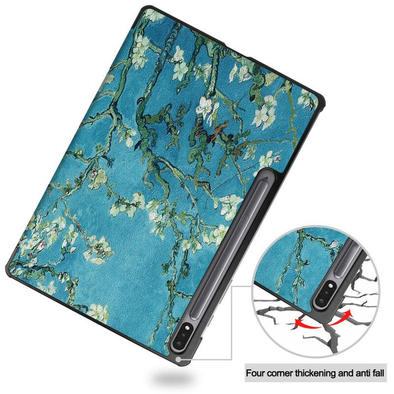 Smart Case Samsung Galaxy Tab S7 Fe Stylus Hållare Grenar