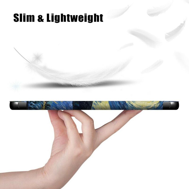 Smart Fodral Samsung Galaxy Tab S7 Fe Förstärkt Van Gogh