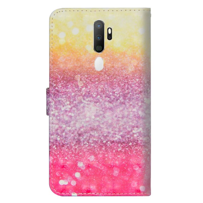 Fodral för Oppo A5 2020 Gradient Magenta Glitter