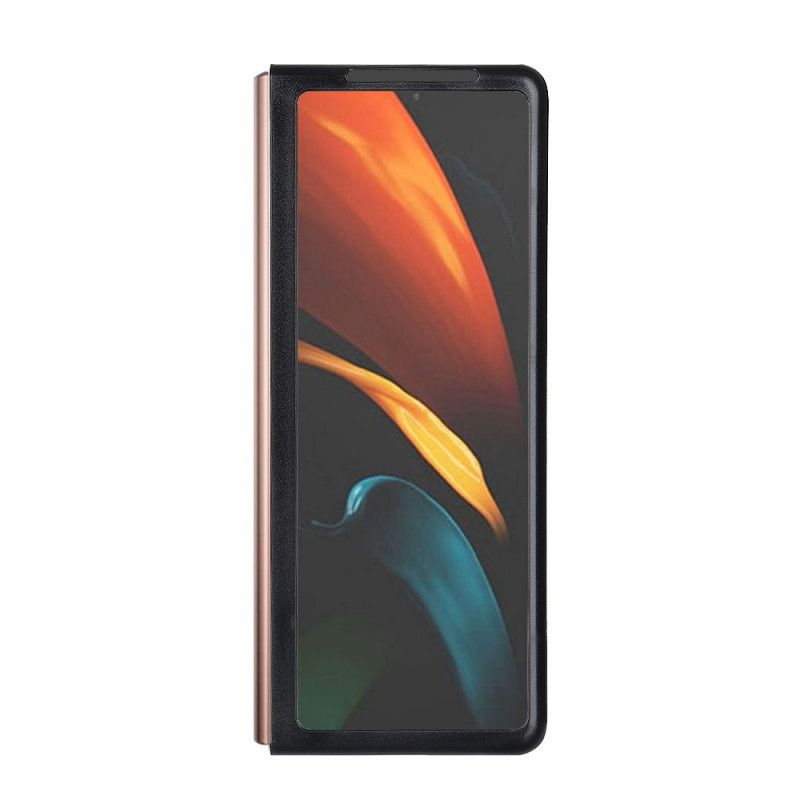 Skal för Samsung Galaxy Z Fold 2 Svart Äkta Krokodilskinn