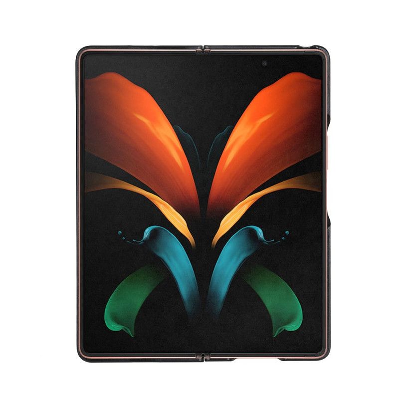 Skal för Samsung Galaxy Z Fold 2 Svart Äkta Krokodilskinn