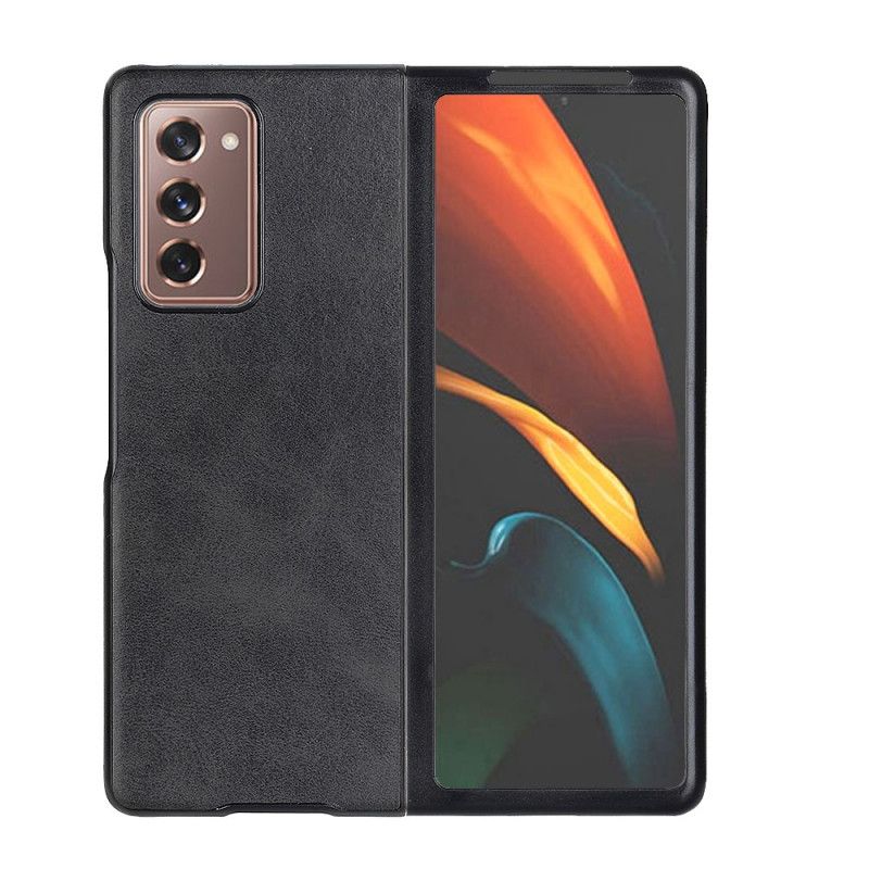 Skal Samsung Galaxy Z Fold 2 Svart Premium Konstläder