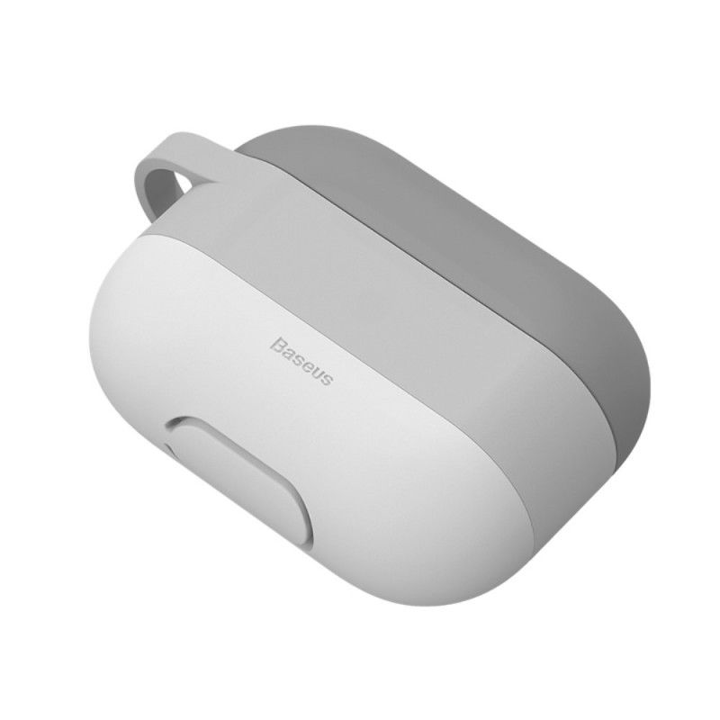 Skal AirPods Pro Grå Molnstil Med Baseus Karbinhake