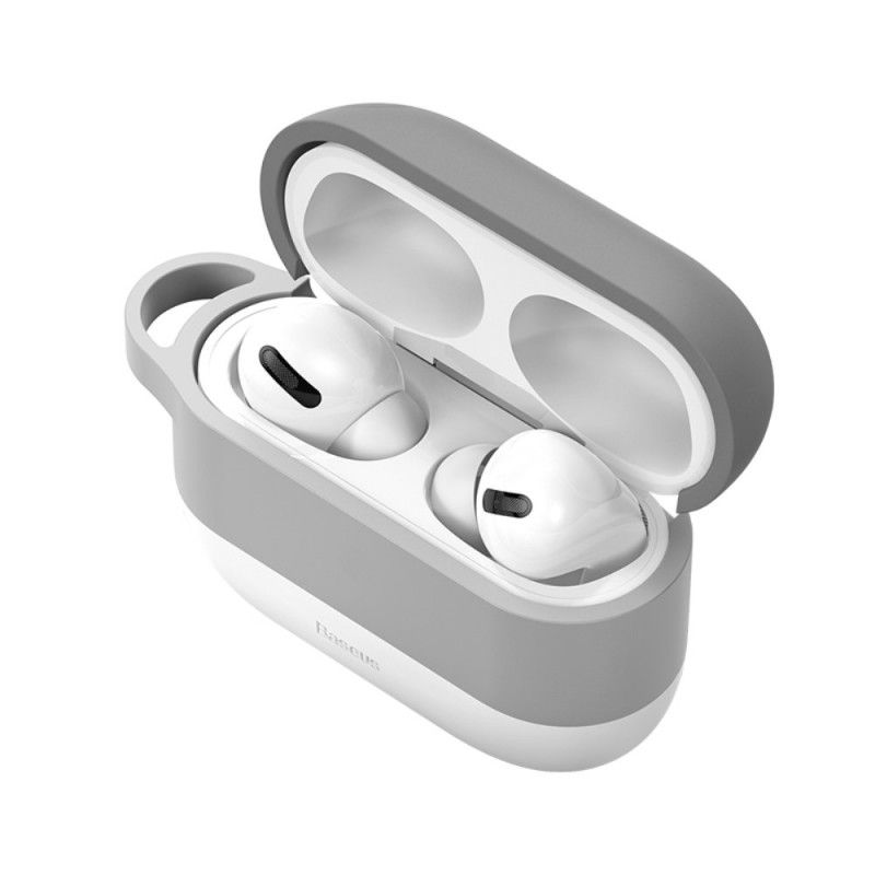 Skal AirPods Pro Grå Molnstil Med Baseus Karbinhake