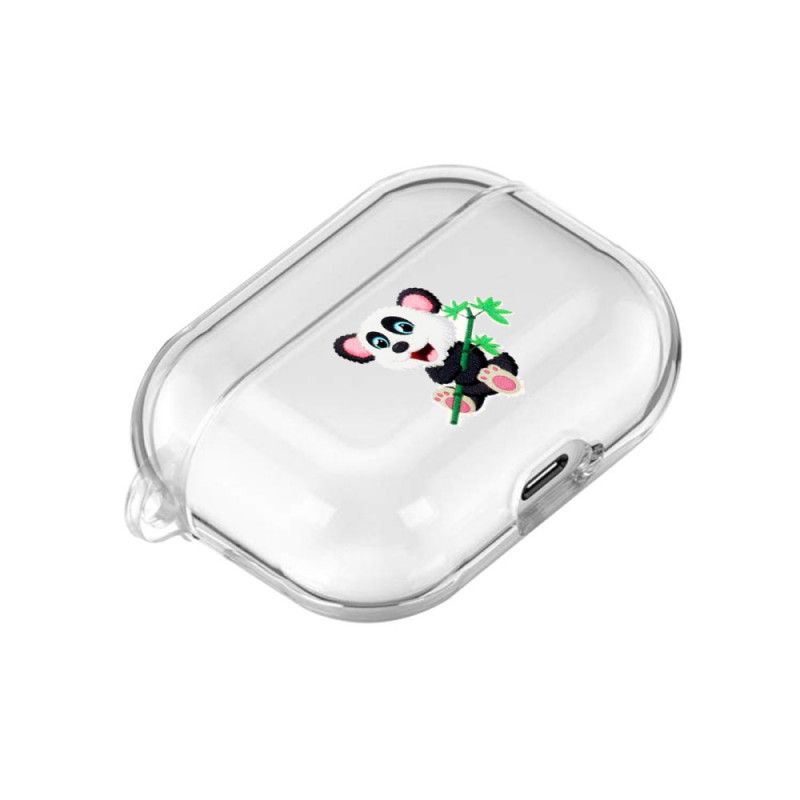 Skal AirPods Pro Svart Transparent Silikon Vilda Djur Serie