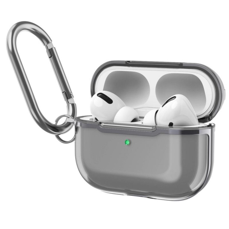 Skal för AirPods Pro Grå Metallisk Design Med Karbinhake