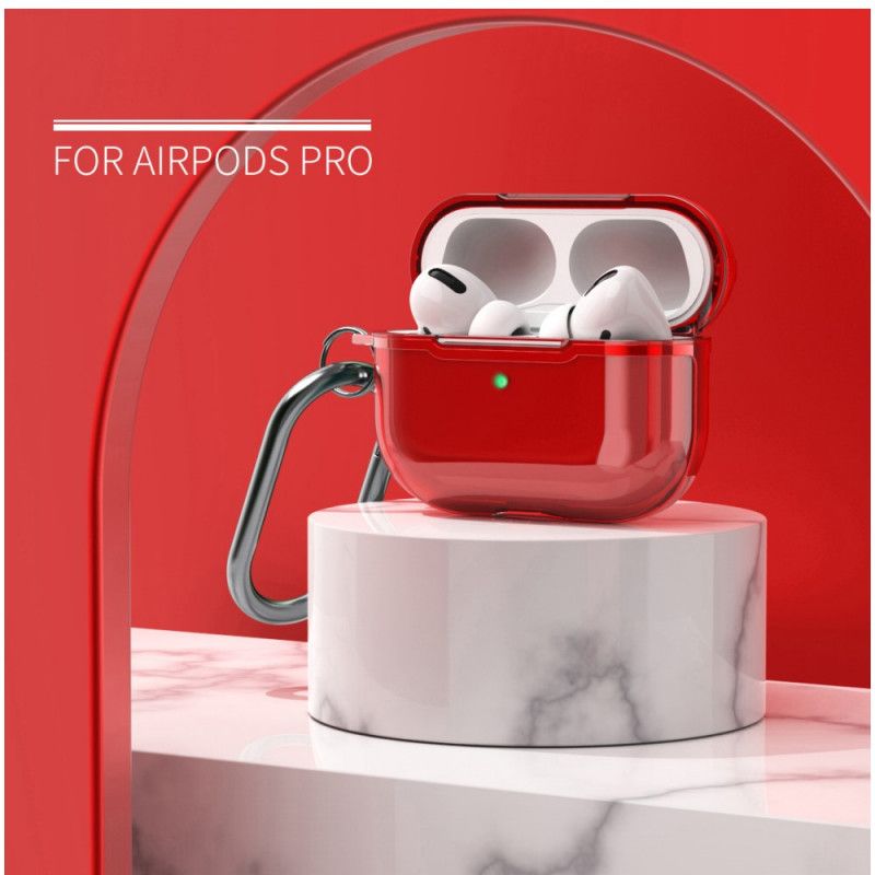 Skal för AirPods Pro Grå Metallisk Design Med Karbinhake