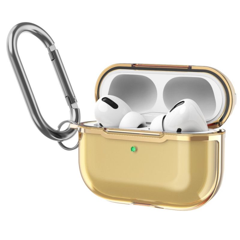 Skal för AirPods Pro Grå Metallisk Design Med Karbinhake