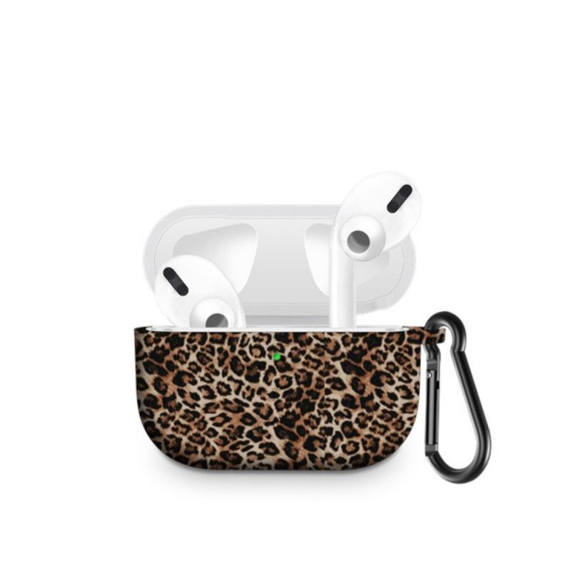 Skal för AirPods Pro Leopardsilikon Med Karbinhake