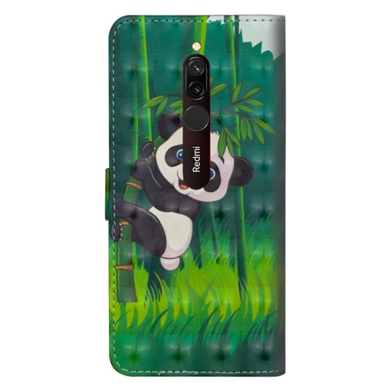 Fodral för Xiaomi Redmi 8 Panda Och Bambu