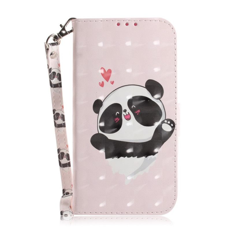Fodral för Xiaomi Redmi 8 Pandakärlek Med Rem