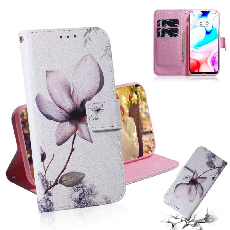 Fodral Xiaomi Redmi 8 Gammal Rosblomma