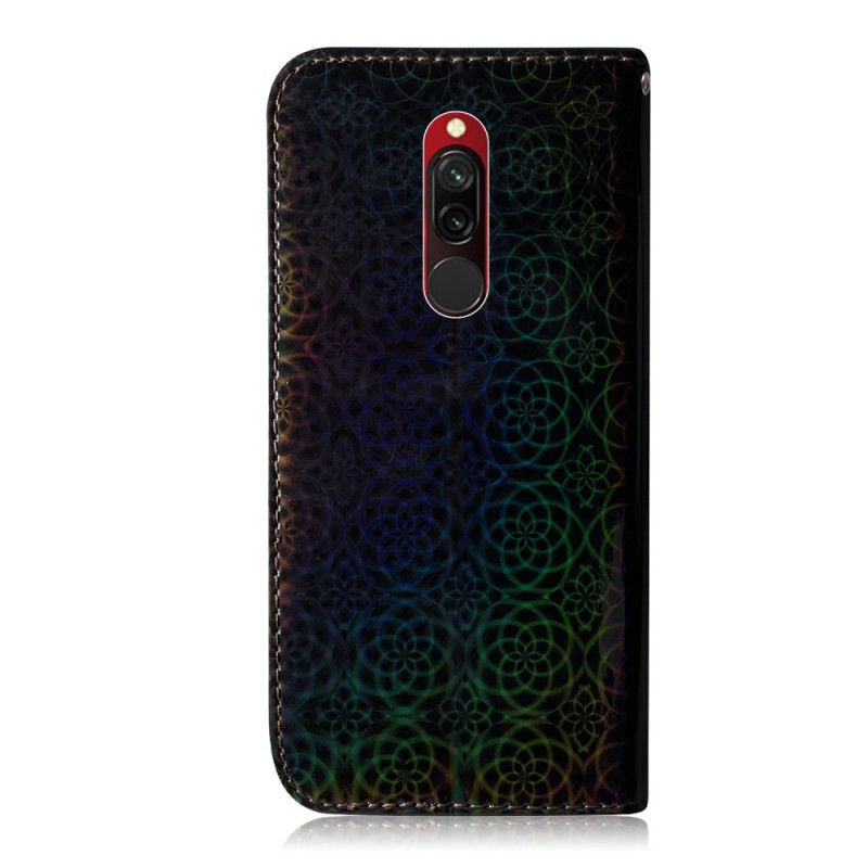 Läderfodral Xiaomi Redmi 8 Svart Mobilskal Ren Färg