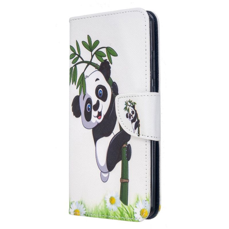 Läderskal Xiaomi Redmi 8 Panda På Bambu