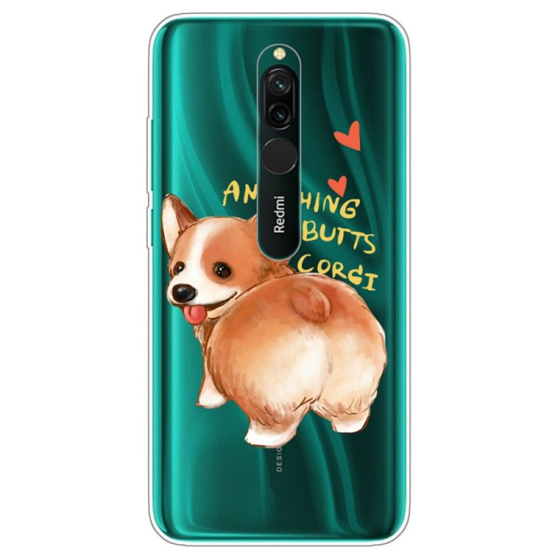 Skal för Xiaomi Redmi 8 Hund Kyss Min Röv