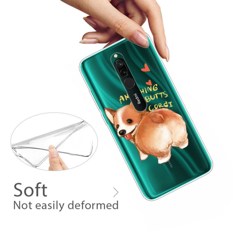 Skal för Xiaomi Redmi 8 Hund Kyss Min Röv