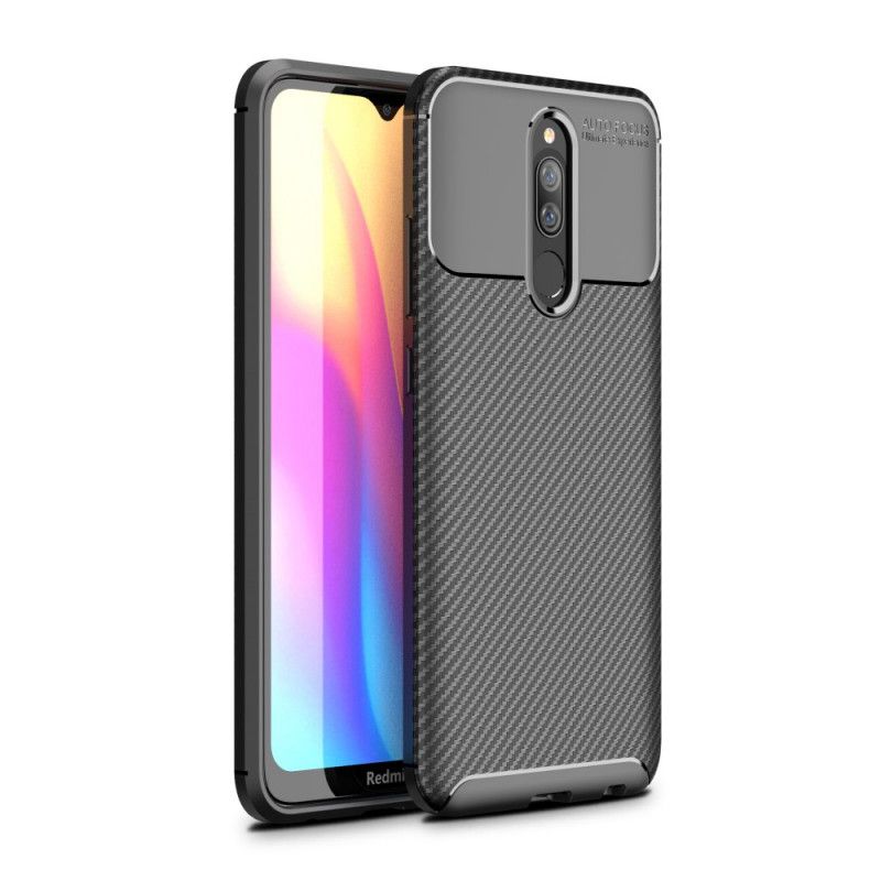 Skal för Xiaomi Redmi 8 Svart Flexibel Kolfiber