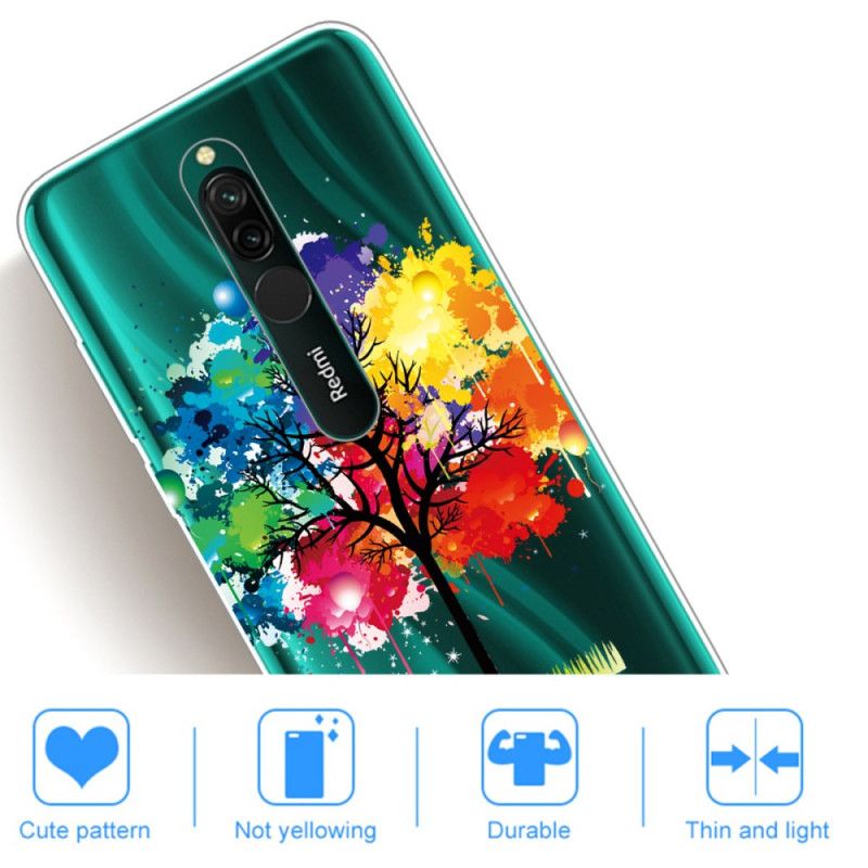 Skal för Xiaomi Redmi 8 Transparent Akvarell Träd