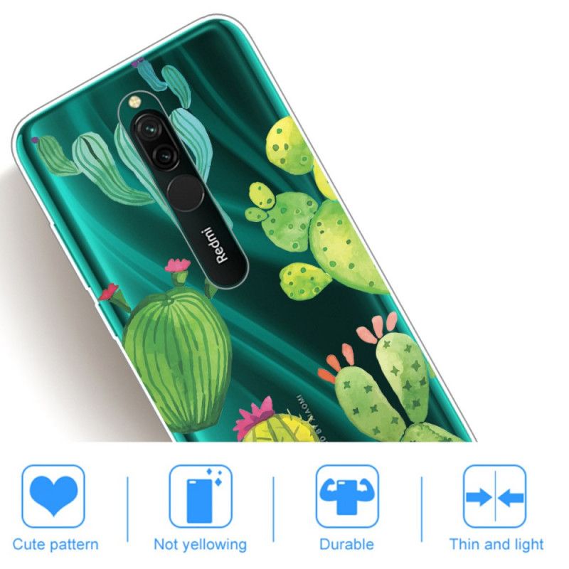 Skal Xiaomi Redmi 8 Akvarellkaktus