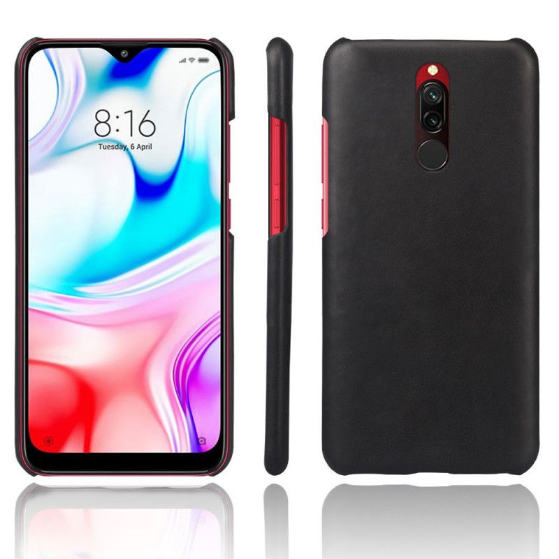 Skal Xiaomi Redmi 8 Röd Ksq-Lädereffekt