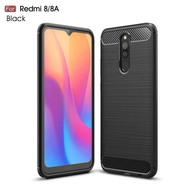 Skal Xiaomi Redmi 8 Svart Borstad Kolfiber