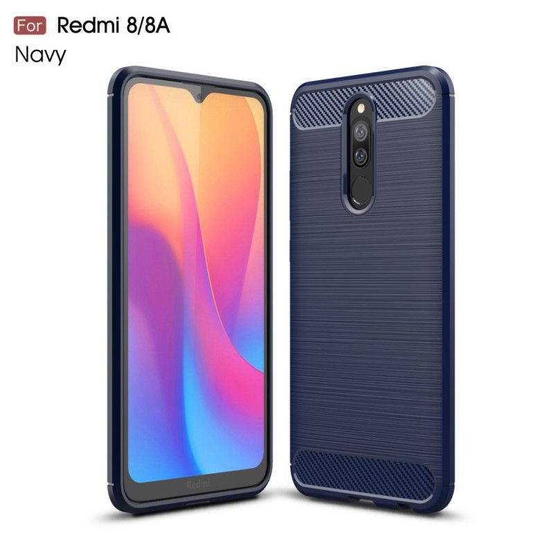 Skal Xiaomi Redmi 8 Svart Borstad Kolfiber