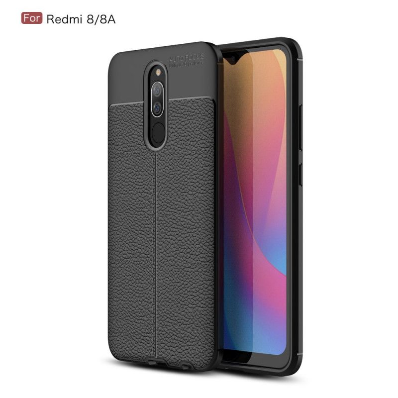 Skal Xiaomi Redmi 8 Svart Dubbel Linjelyché-Effekt