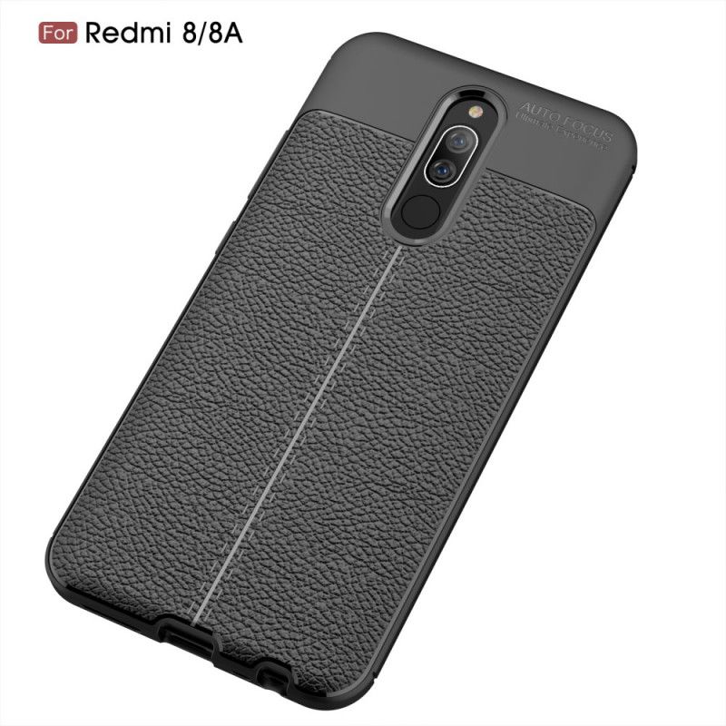 Skal Xiaomi Redmi 8 Svart Dubbel Linjelyché-Effekt