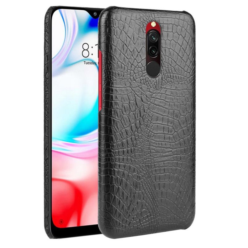 Skal Xiaomi Redmi 8 Svart Krokodilhudstil