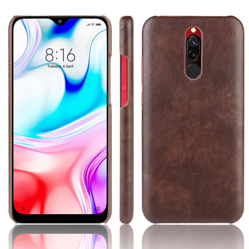 Skal Xiaomi Redmi 8 Svart Prestanda Lädereffekt