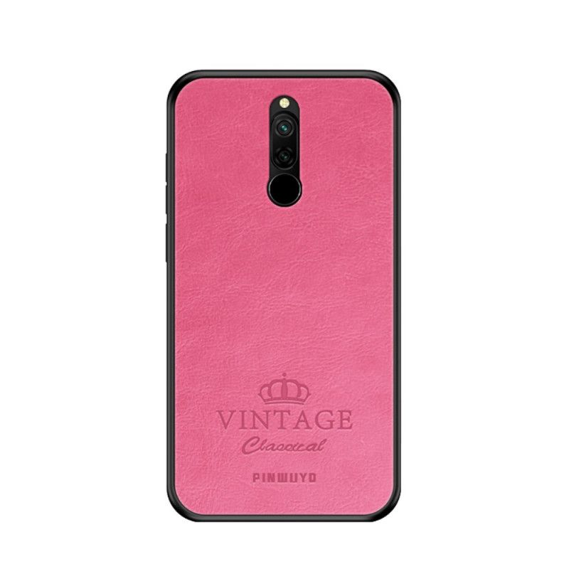 Skal Xiaomi Redmi 8 Svart Vintage Pinwuyo Lädereffekt