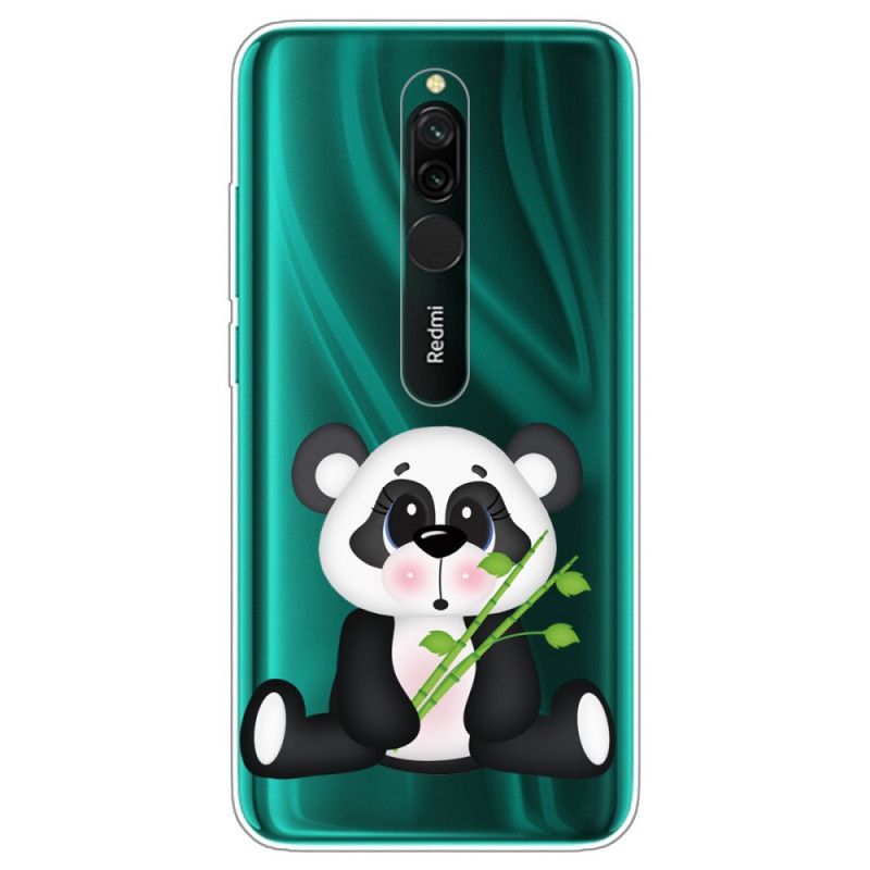 Skal Xiaomi Redmi 8 Transparent Ledsen Panda