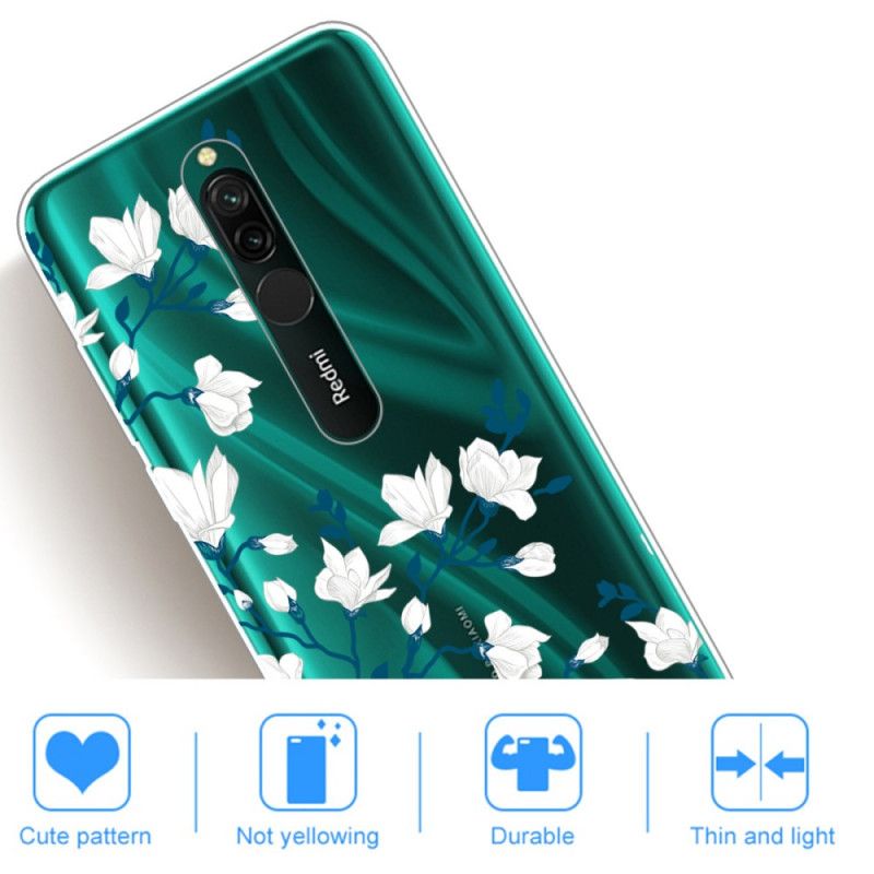 Skal Xiaomi Redmi 8 Vita Blommor