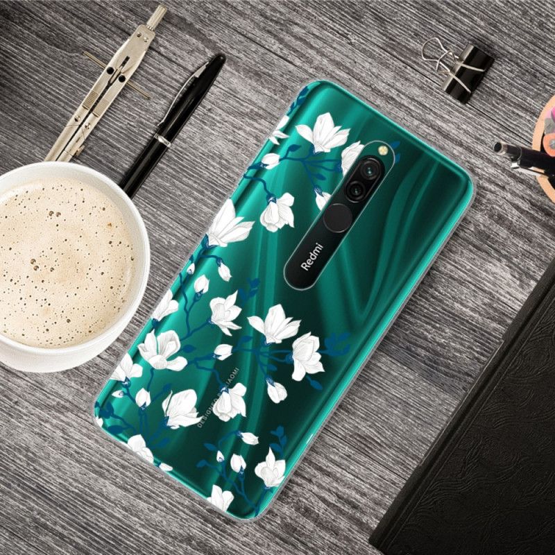 Skal Xiaomi Redmi 8 Vita Blommor