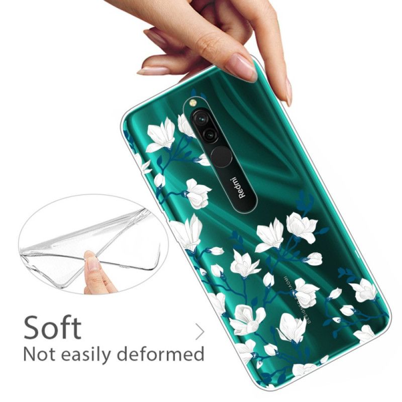 Skal Xiaomi Redmi 8 Vita Blommor