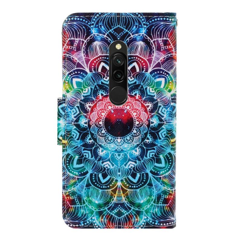 Skyddsfodral Xiaomi Redmi 8 Prickig Mandala Med Rem