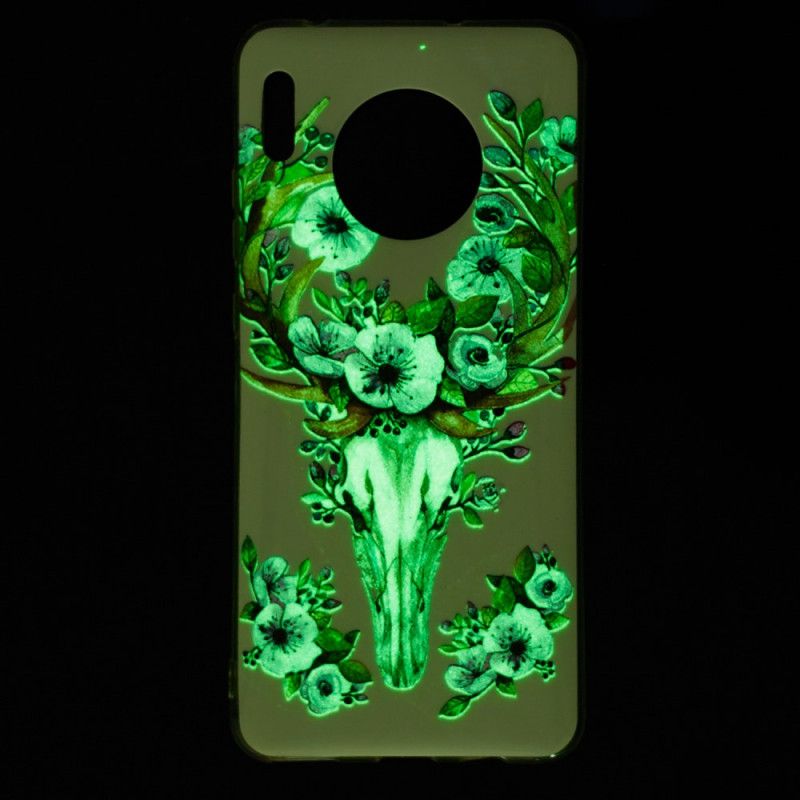 Skal för Huawei Mate 30 Fluorescerande Blommande Älg