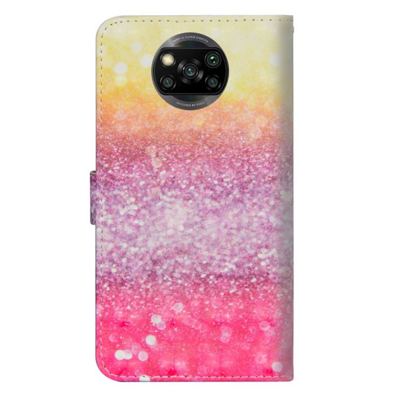 Fodral för Xiaomi Poco X3 Gradient Magenta Glitter