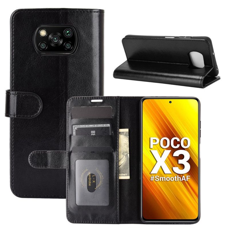 Fodral för Xiaomi Poco X3 Svart Ultra Konstläder