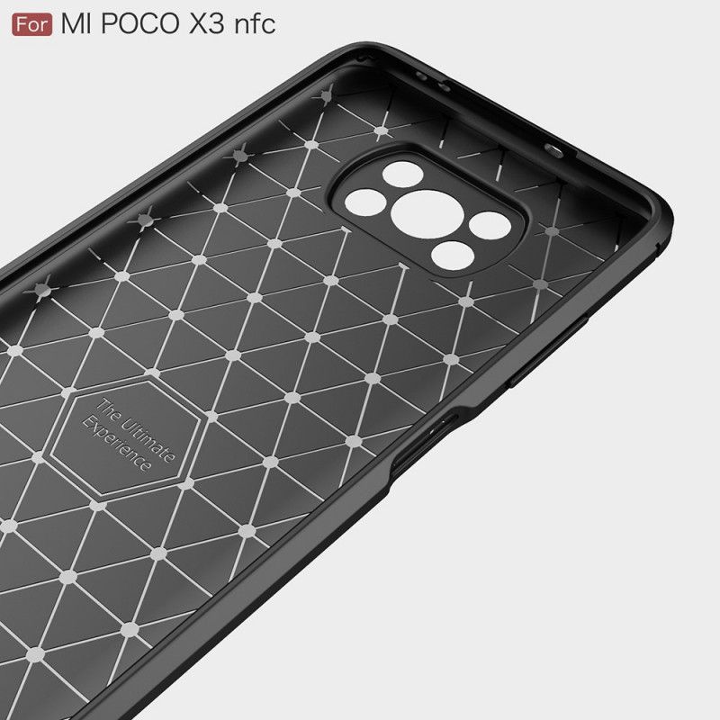 Skal Xiaomi Poco X3 Svart Borstad Kolfiber