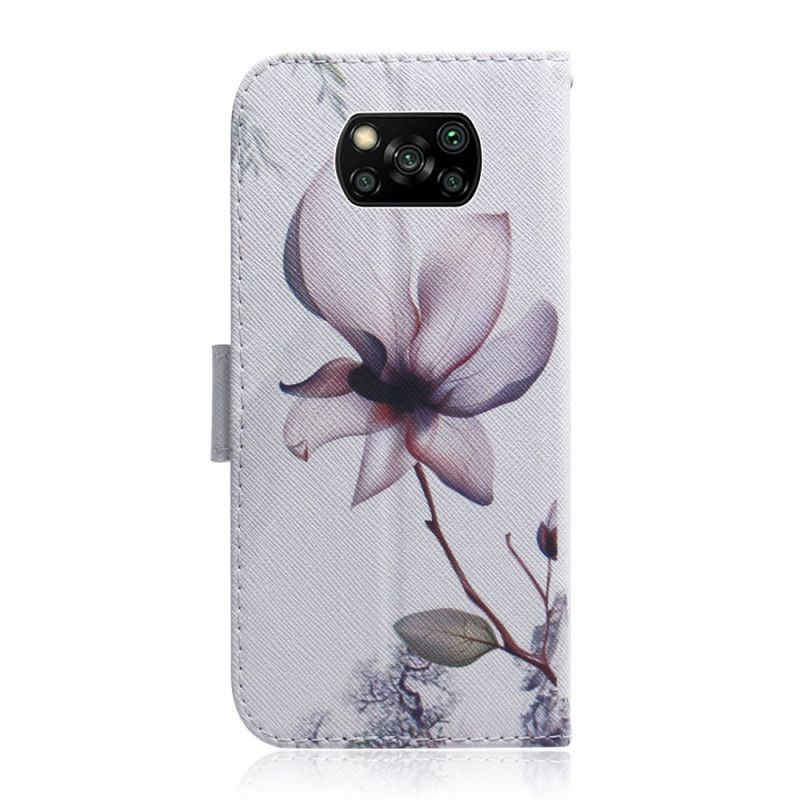 Skyddsfodral Xiaomi Poco X3 Gammal Rosblomma