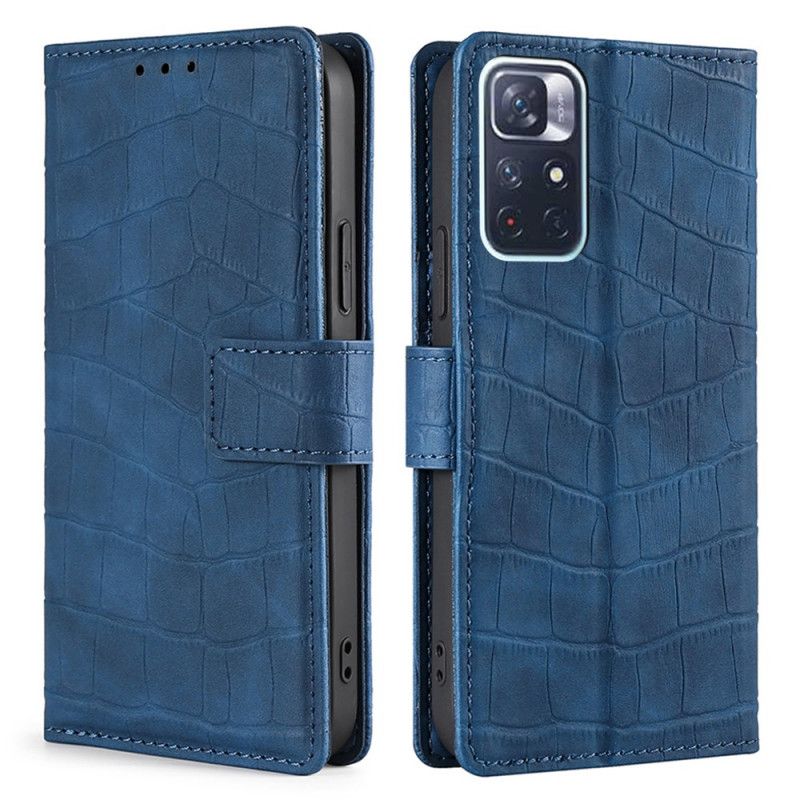 Fodral För Xiaomi Redmi Note 11 / Poco M4 Pro 5g Skin-touch Crocodile