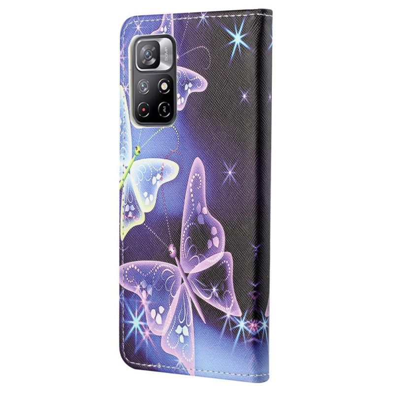 Fodral Xiaomi Redmi Note 11 / Poco M4 Pro 5g Butterflies Design