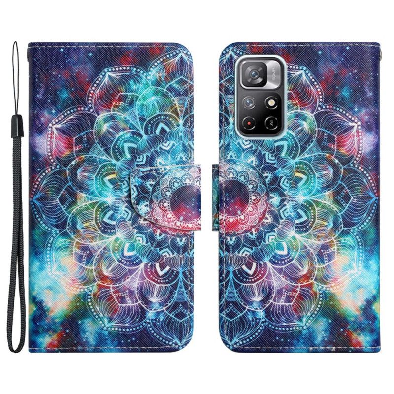 Fodral Xiaomi Redmi Note 11 / Poco M4 Pro 5g Flashy Half Strappy Mandala