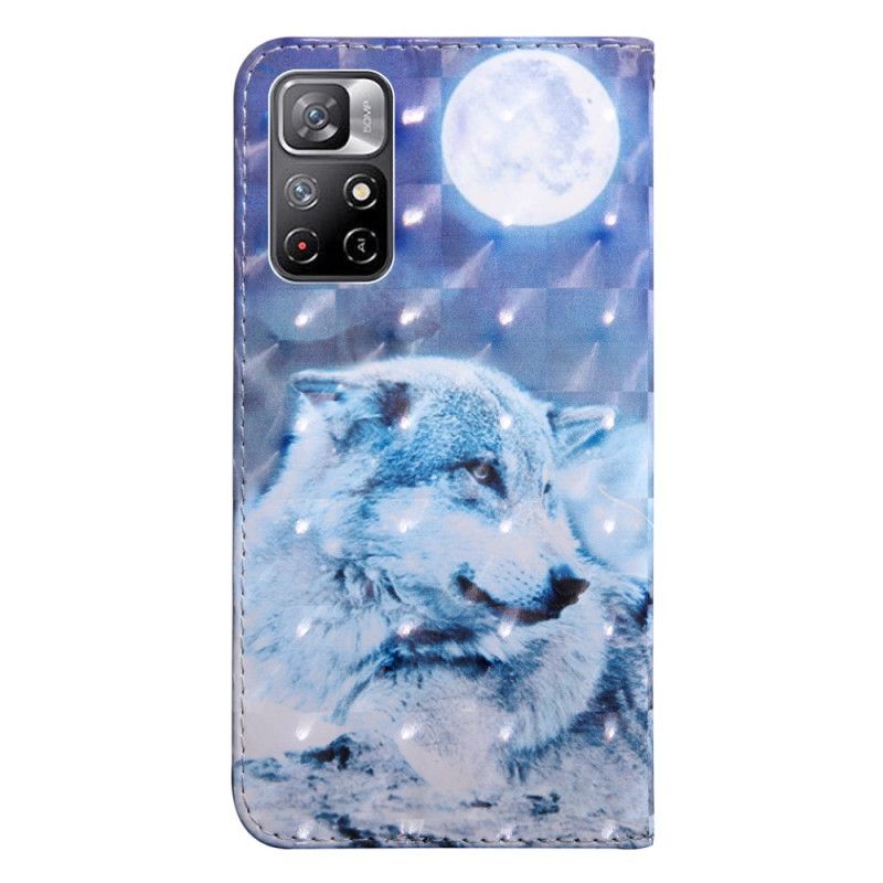 Fodral Xiaomi Redmi Note 11 / Poco M4 Pro 5g Moonlight Wolf