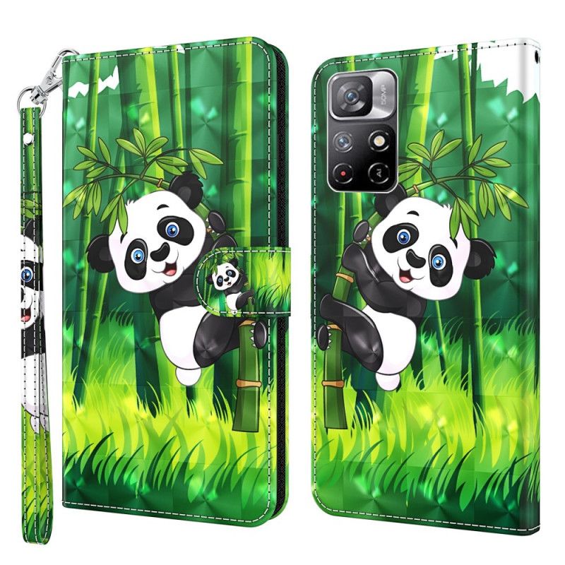 Fodral Xiaomi Redmi Note 11 / Poco M4 Pro 5g Panda Och Bambu