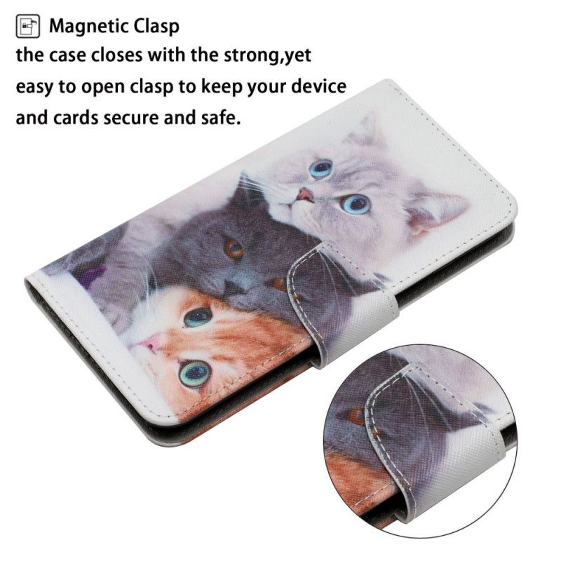 Fodral Xiaomi Redmi Note 11 / Poco M4 Pro 5g Pile Of Cats Lanyard